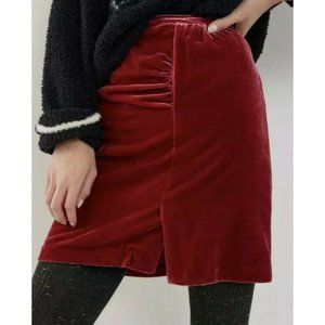 Anthropologie NWT's Montie Velvet Mini Skirt